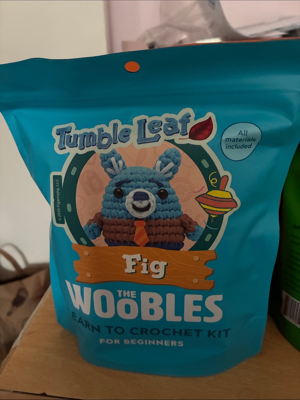 Tumble Leaf Fig The Woobles Crochet Kit - Blue Packaging